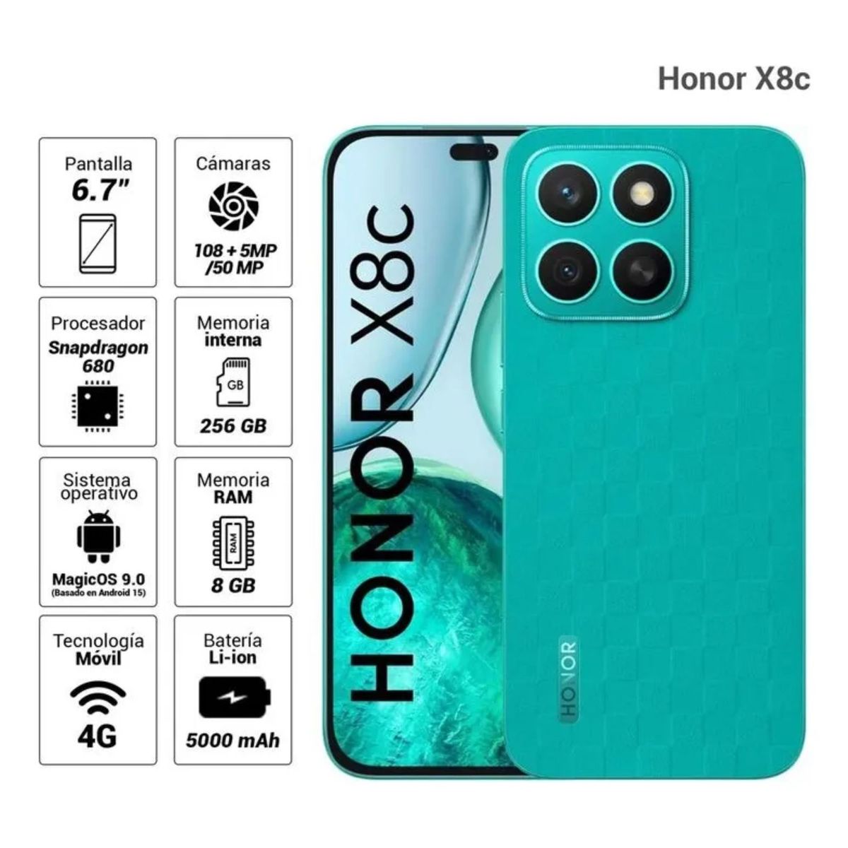 HONOR - Honor X8C 8RAM 256GB
