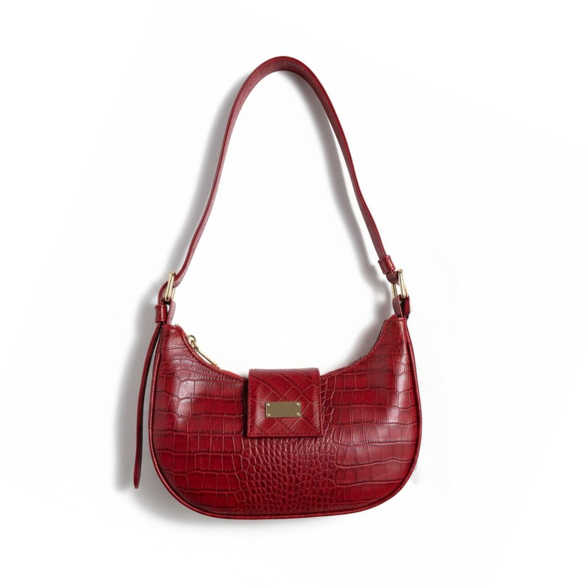 VANDRALA - CARTERA DE CUERO TIPO BAGUETTE  Sarai Echaíz