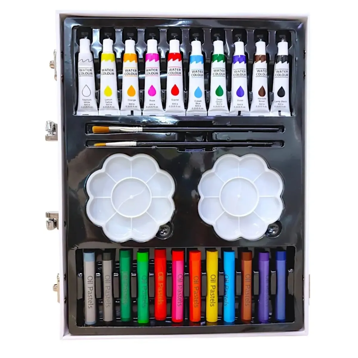 GENERICO - Maletin Set De Arte, Oleo, Plumones Y Pintura Juego De 50 piezas Blanco