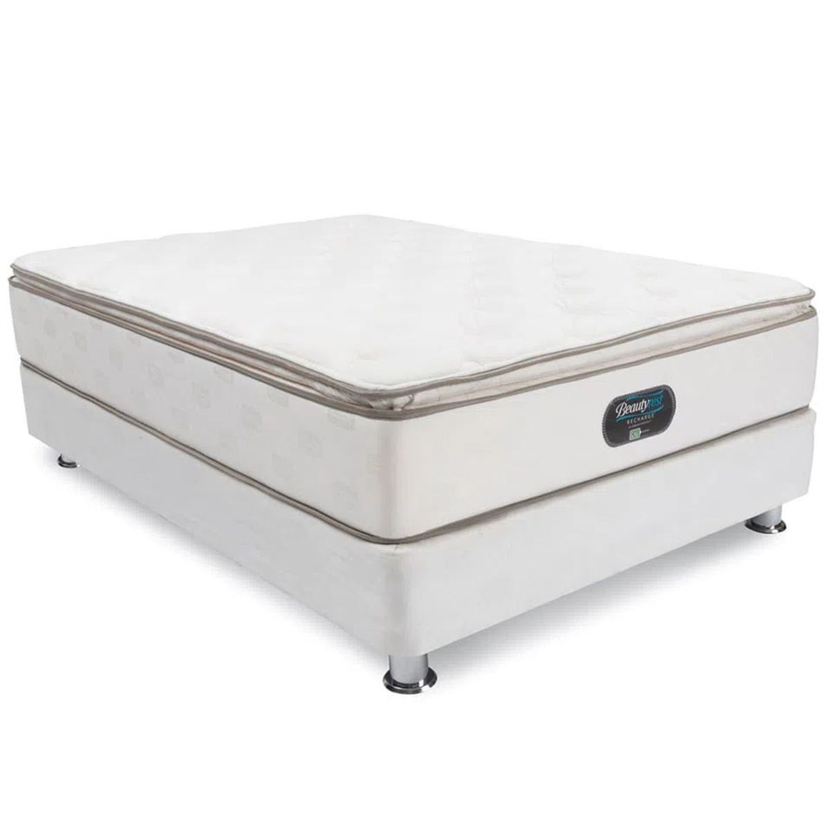 BEAUTYREST SIMMONS - Cama Box Tarima Felicity 2 Plz + 2 Almohadas