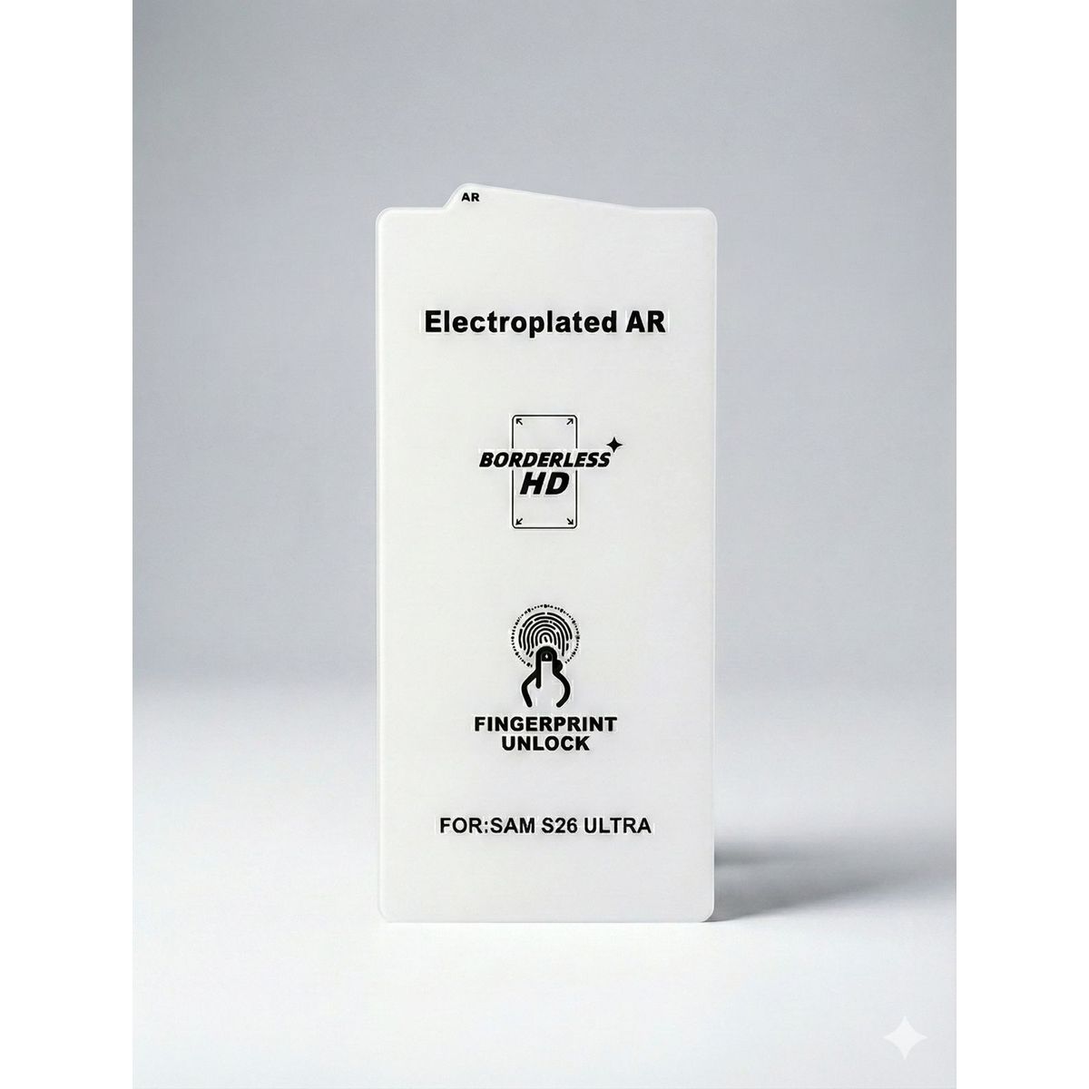 GENERICO - Mica de Vidrio AR S26 Ultra Transparente Sin Bordes - Compatible con Huella