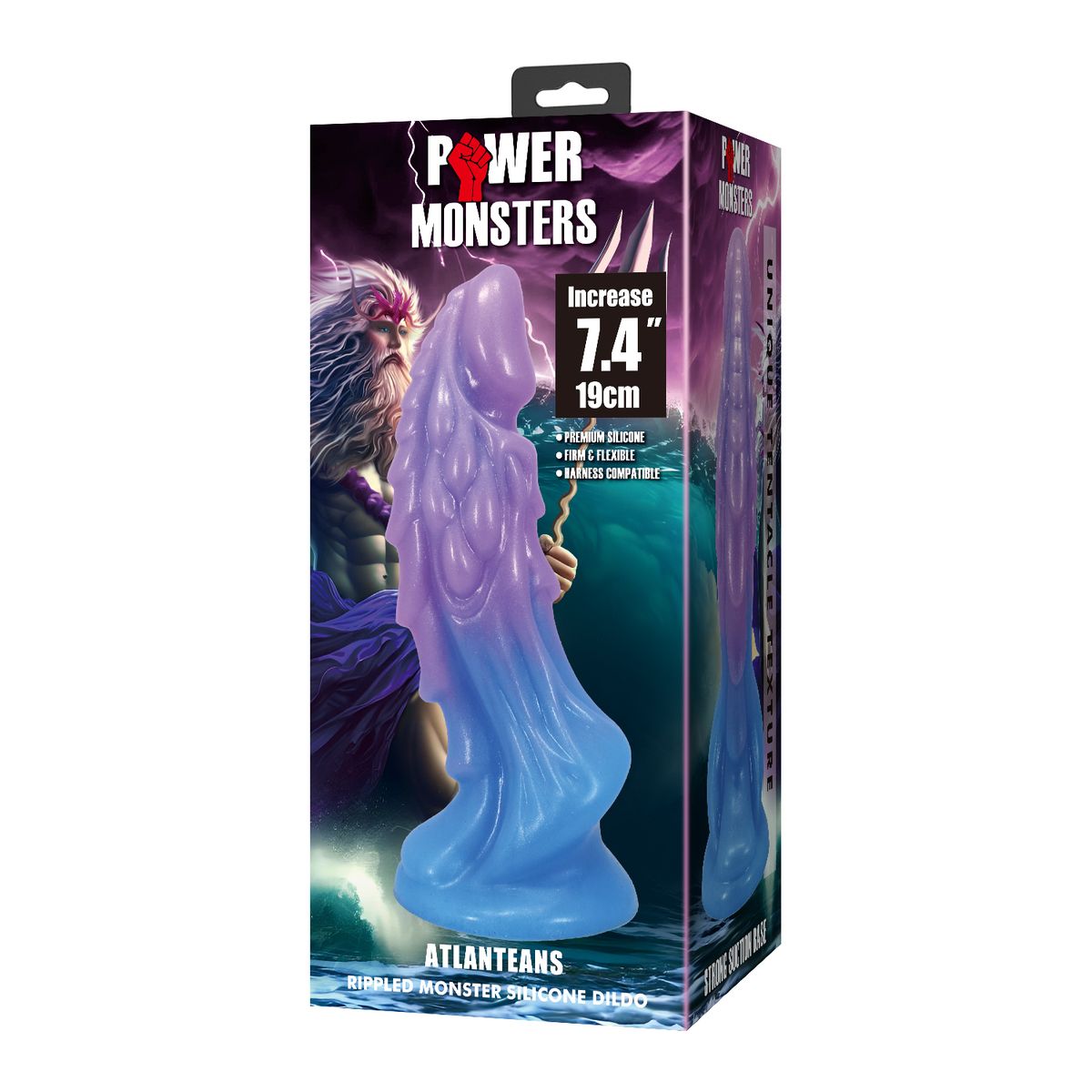 PRETTY LOVE - POWER MONSTERS DILDO - ATLANTEANS 19 CM