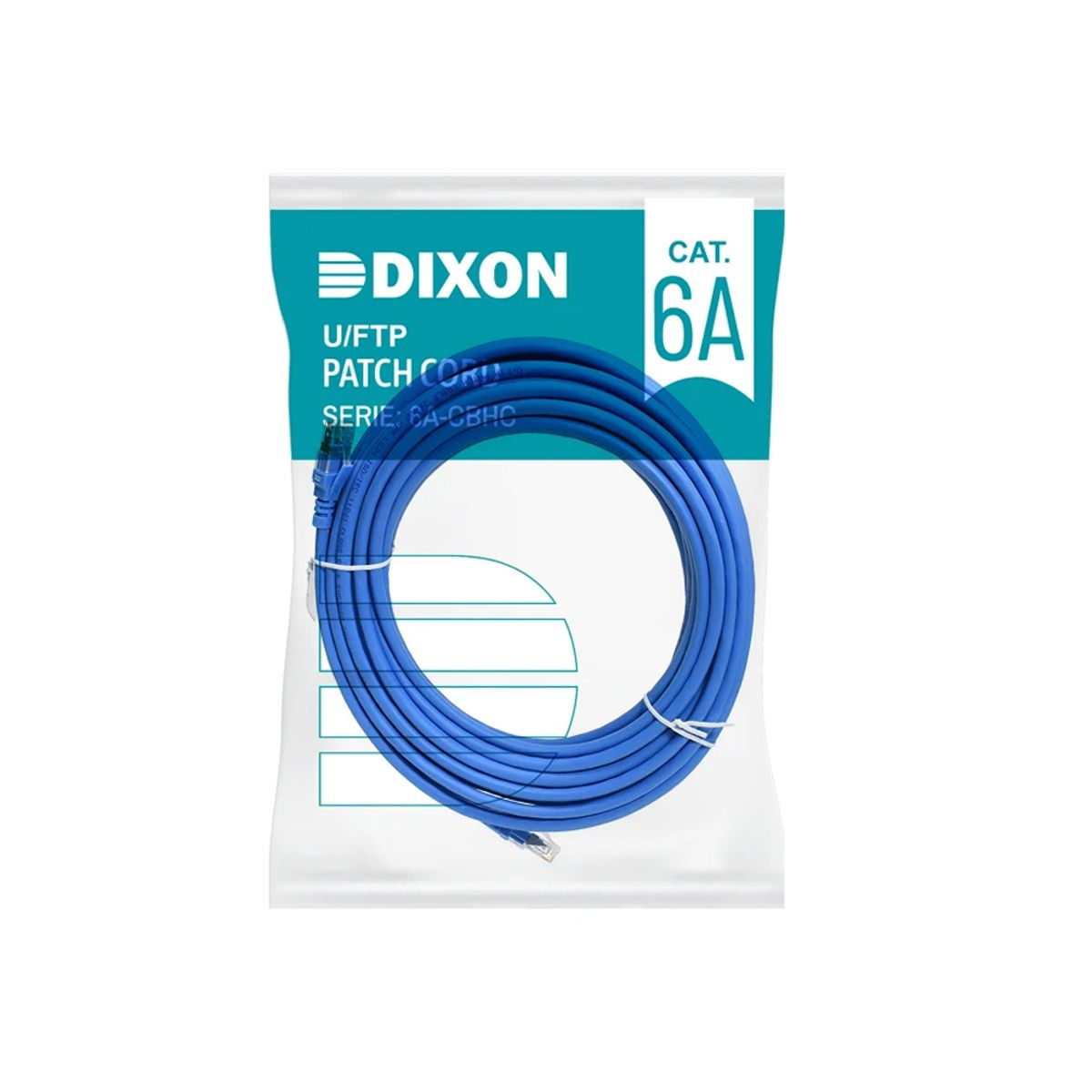 DIXON - Cable De Red Patch Cord Dixon Cat-6A 10M Azul Para Alta Velocidad Y Conexión Estable