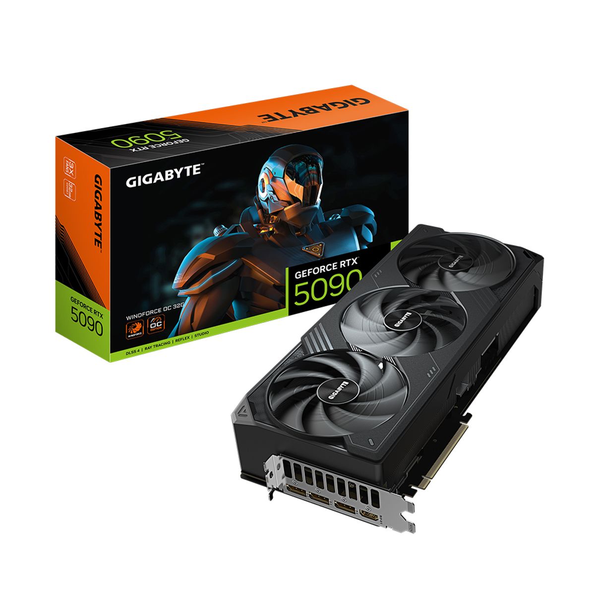 GIGABYTE - Tarjeta Gráfica Gigabyte Geforce Rtx 5090 Windforce Oc 32Gb - Rendimiento Avanzado Y Diseñ