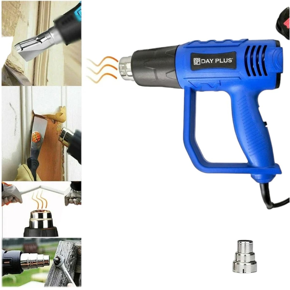 OEM - Pistola de Calor Profesional 2000W - Ideal para Quitar Pintura, Tubos PVC y Termoencogible
