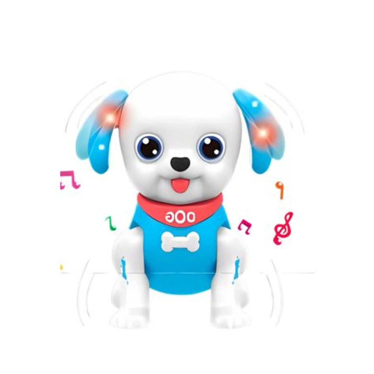 GENERICO - Perrito Interactivo con Luces Musical - Azul