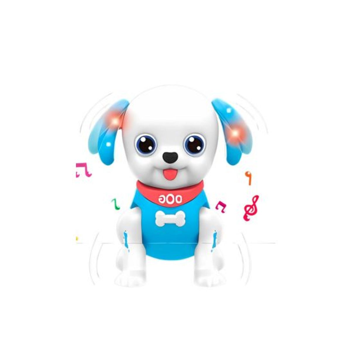 GENERICO - Perrito Interactivo con Luces Musical - Azul