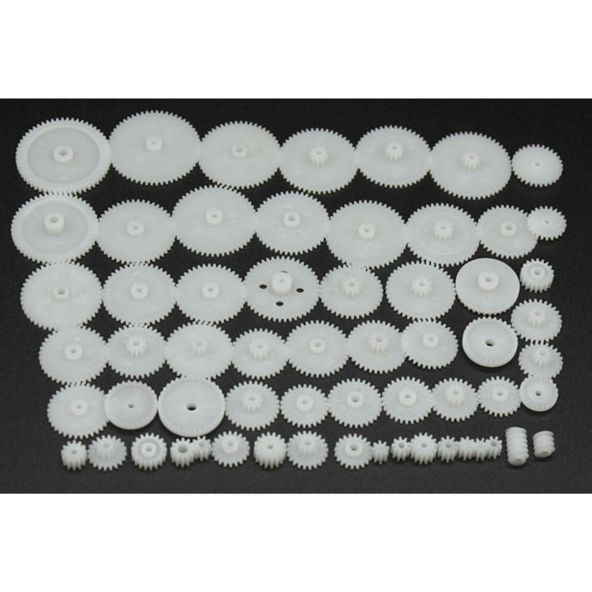 GENERICO - Kit 58 Engranajes Plásticos Para Motor Robot DIY Mod 0.5