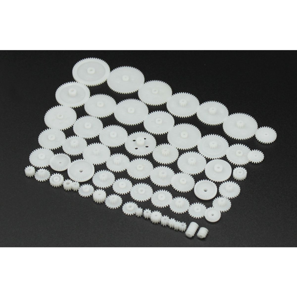 GENERICO - Kit 58 Engranajes Plásticos Para Motor Robot DIY Mod 0.5