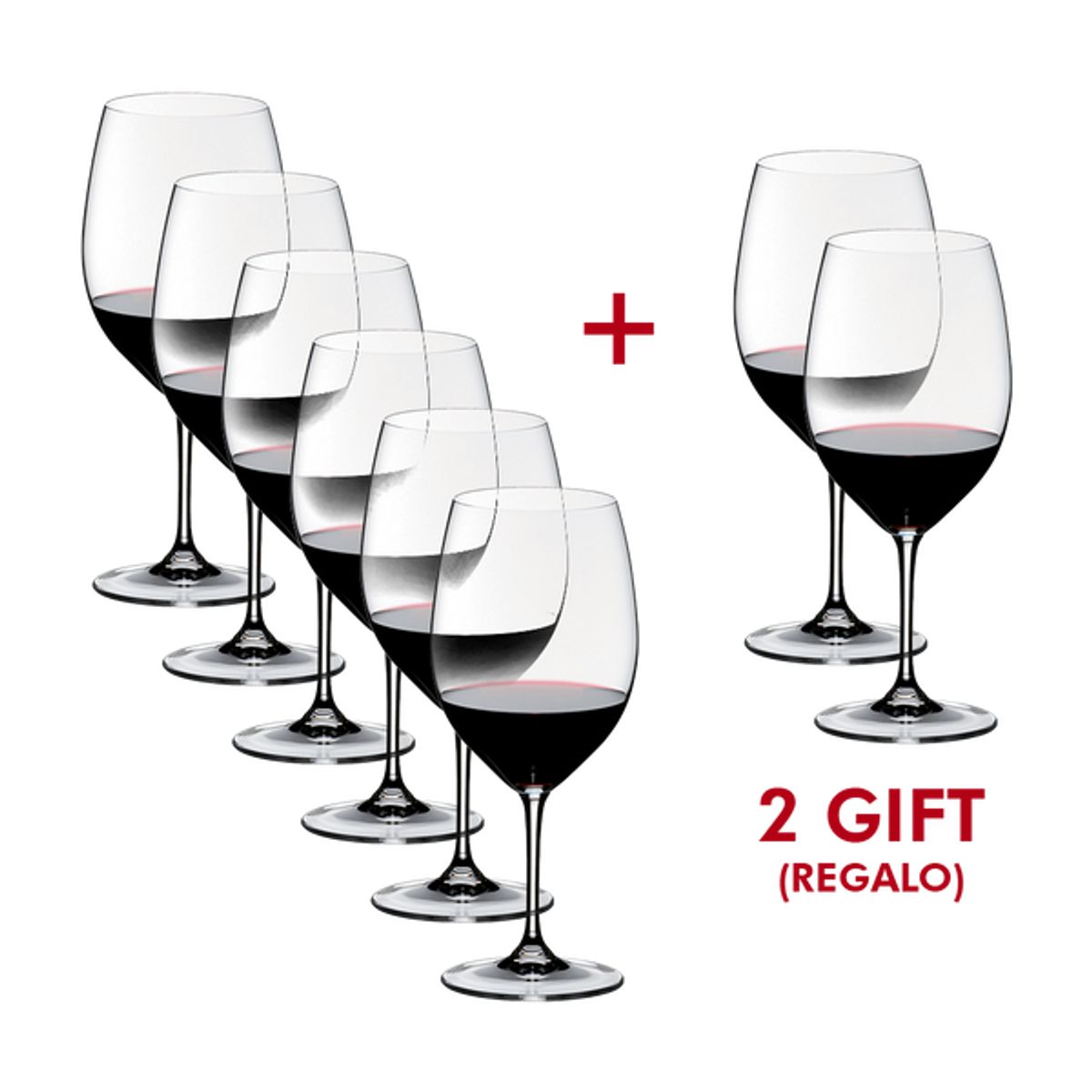 RIEDEL - Copa Cabernet SauvignonMerlot Vinum set de 8