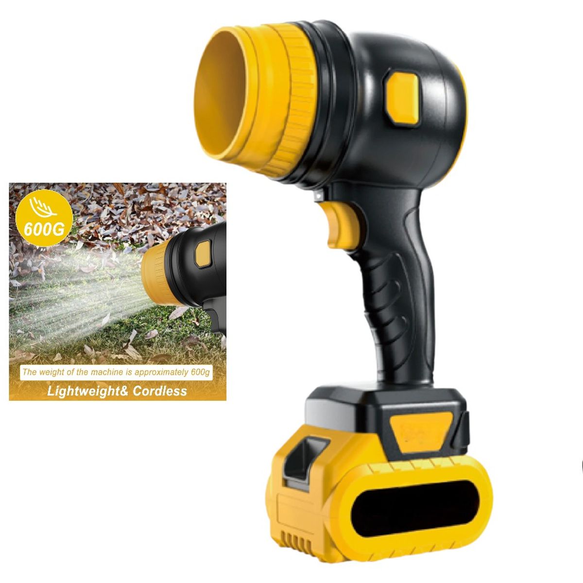 OEM - Soplador Turbo Inalámbrico 48V - Limpieza de Auto, PC y Hogar - 340,000 RPM