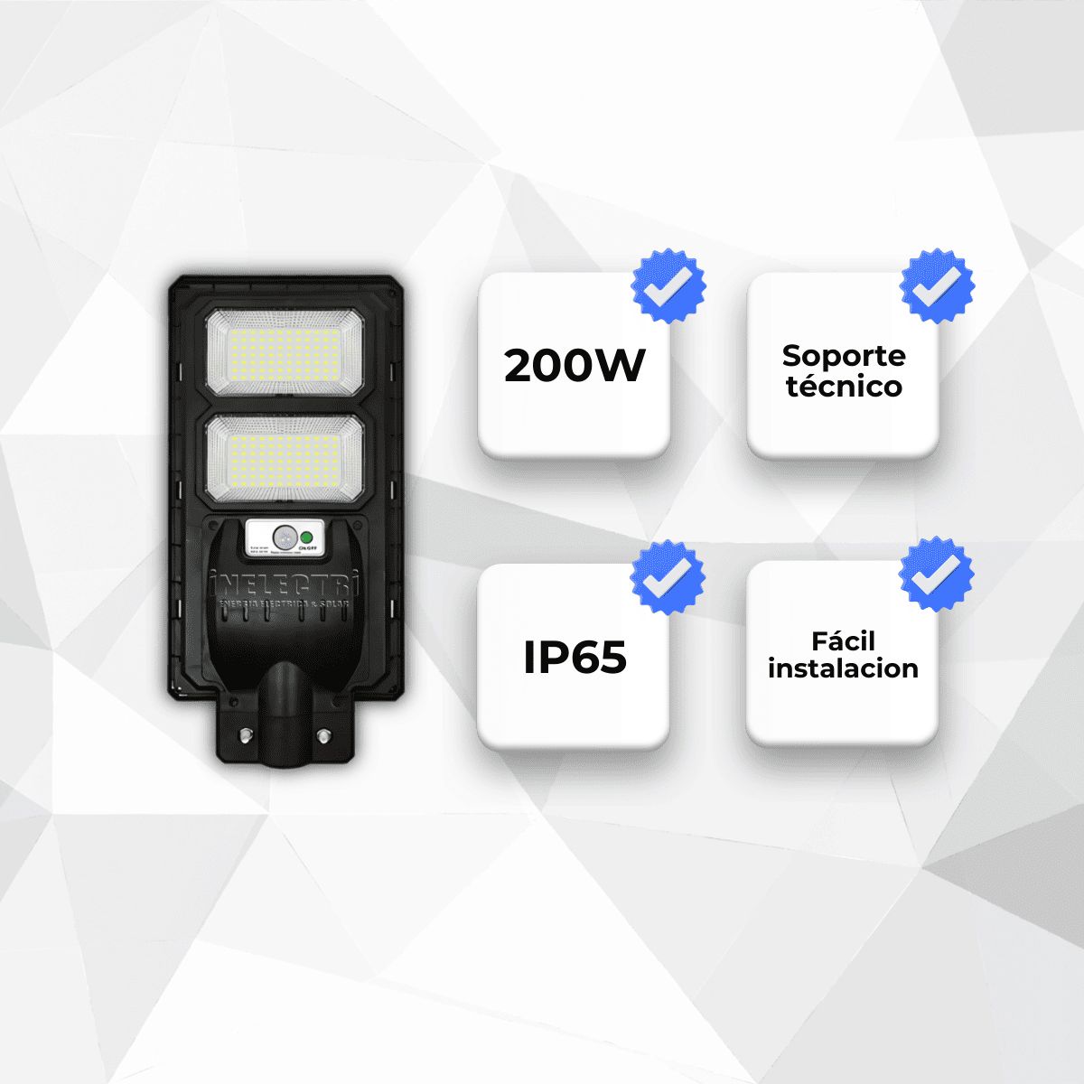 GENERICO - LUMINARIA SOLAR 200W