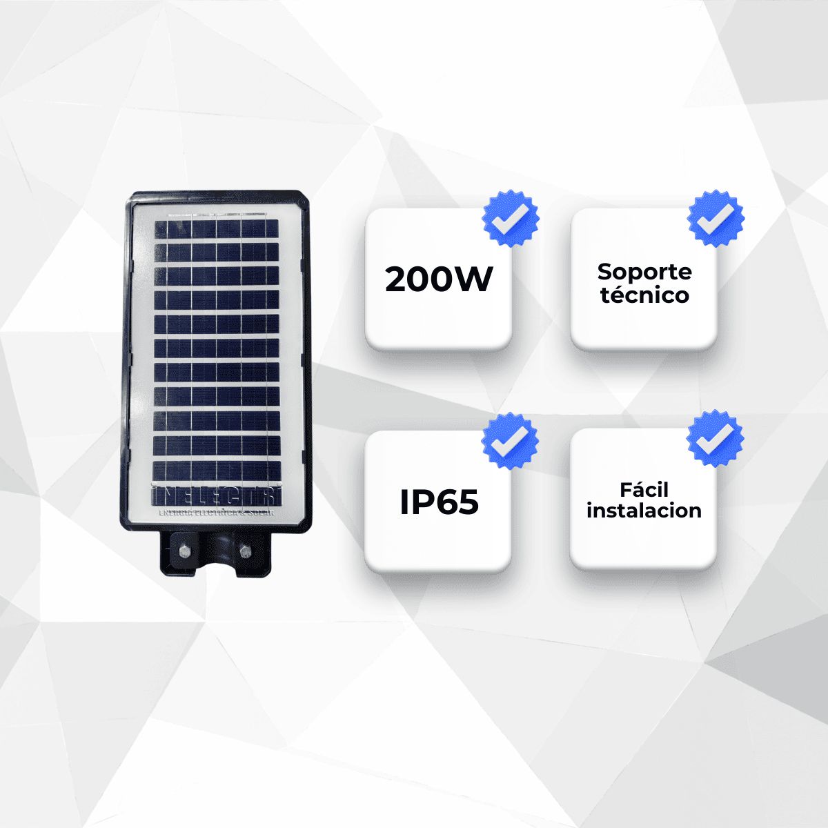 GENERICO - LUMINARIA SOLAR 200W