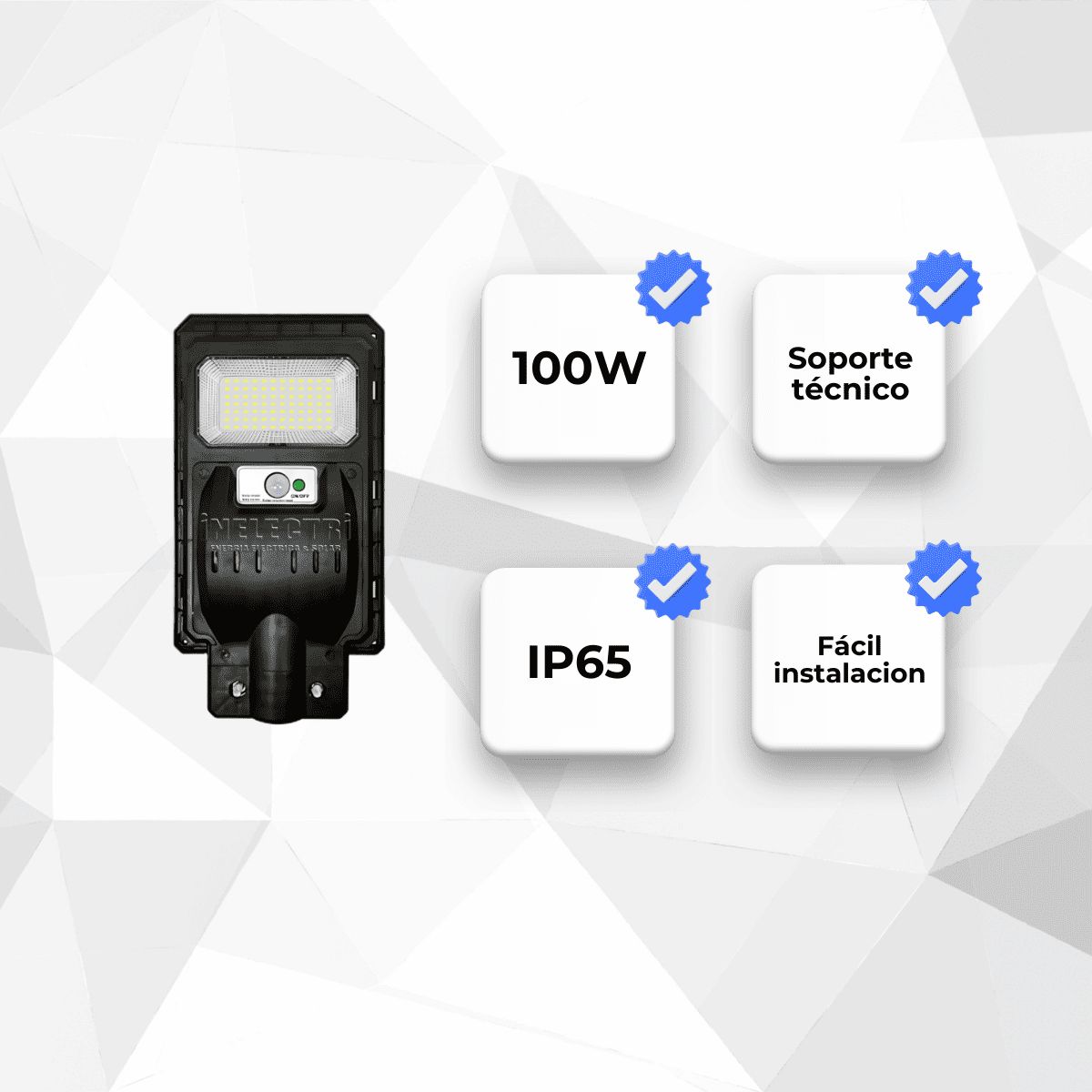 GENERICO - LUMINARIA SOLAR 100W