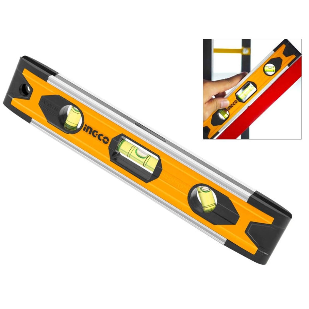 TOLSEN - Mini Nivel Magnetico de 225mm INGCO HMSL01030