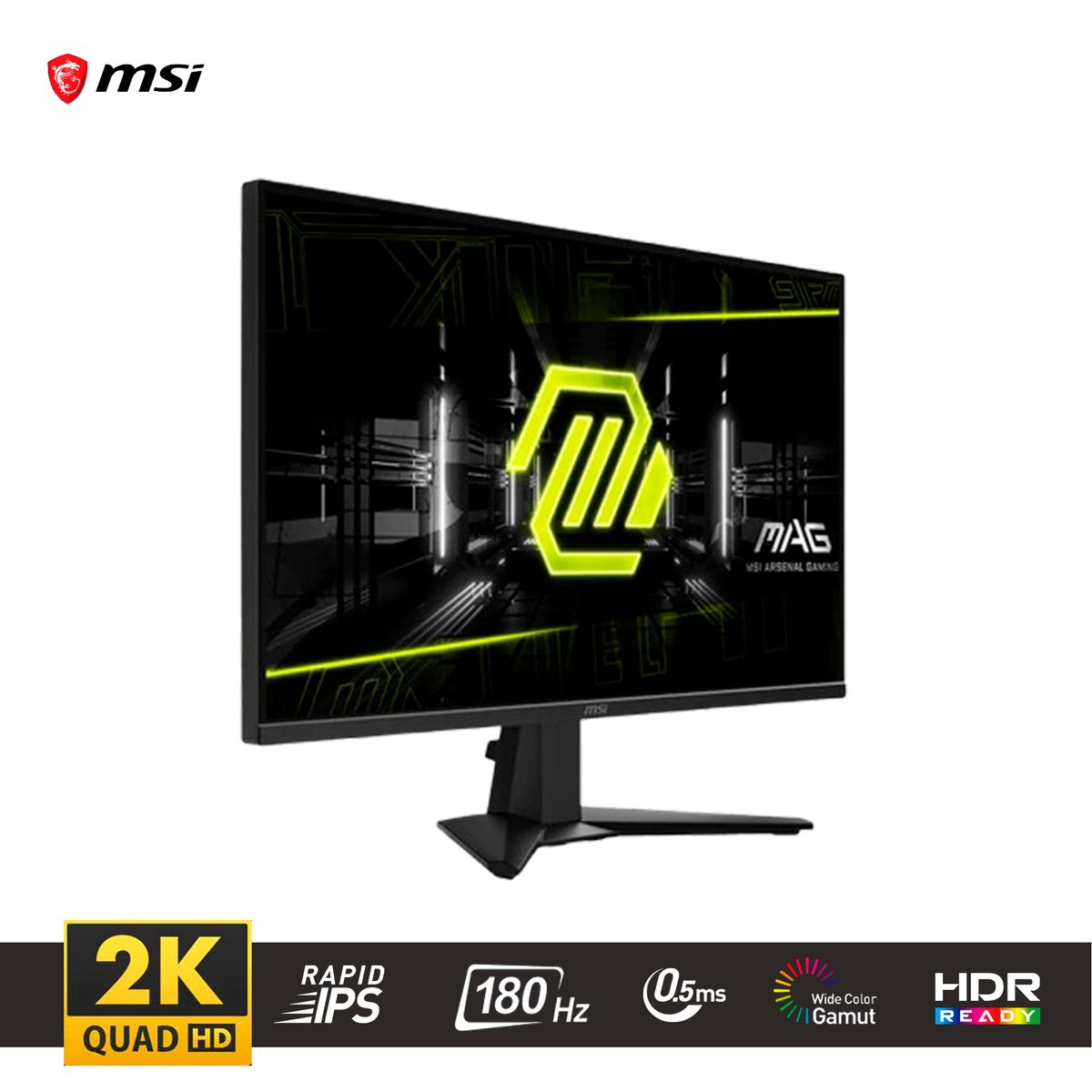 MSI - Monitor plano gaming MSI MAG-275QF 27 WQHD Rapid IPS