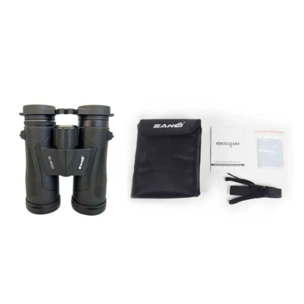 GENERICO - Binoculares Sanci SC-W027 10x42 de Aluminio Negro  Alta Nitidez y Largo Alcance