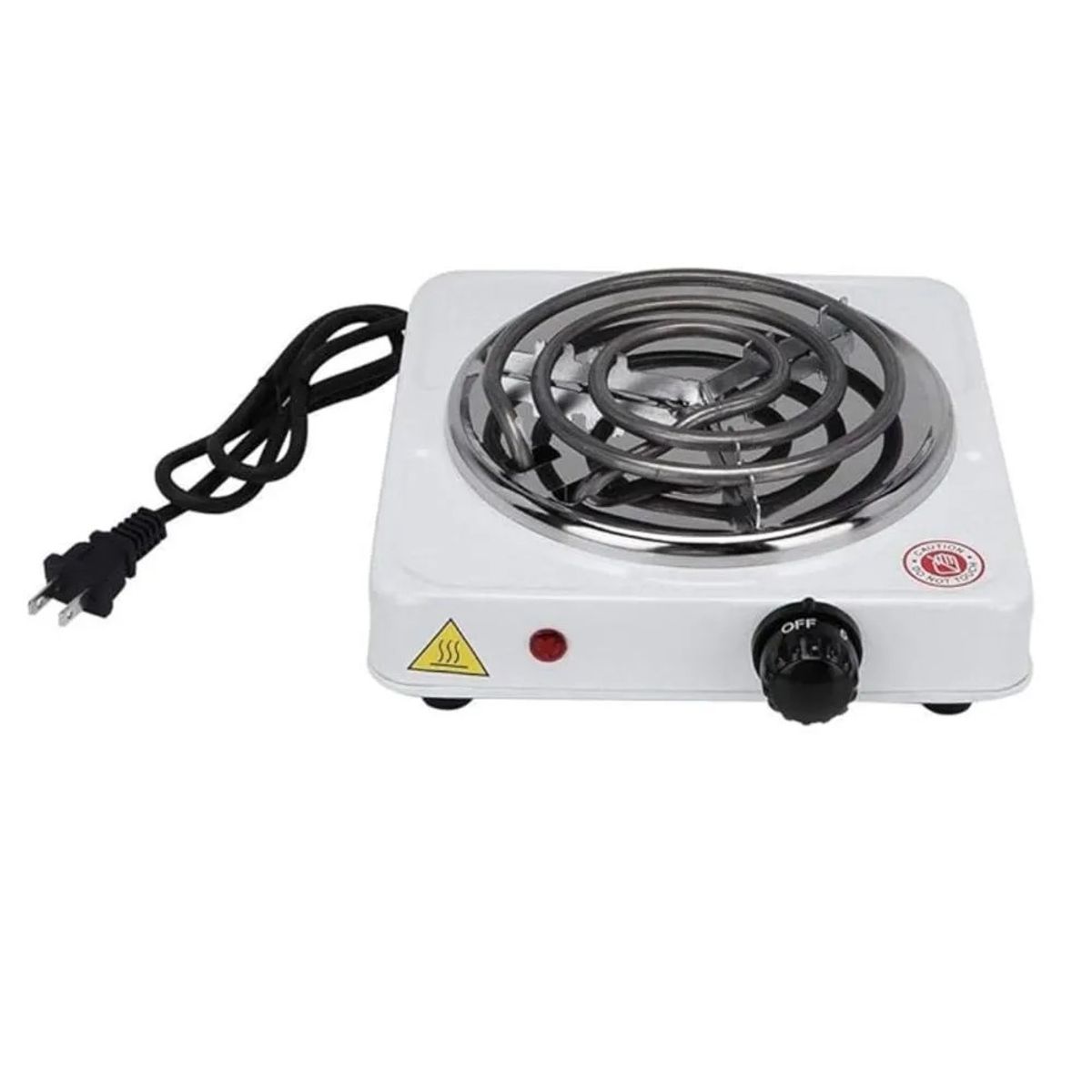 OEM - Cocina Eléctrica Portátil 1000W - 1 Hornilla Espiral - Ideal para Viajes y Hogar