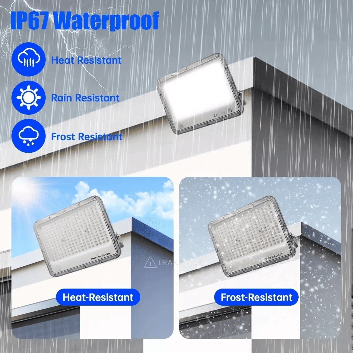 GENERICO - REFLECTOR SOLAR 50W CONTROL REMOTO INTELIGENTE