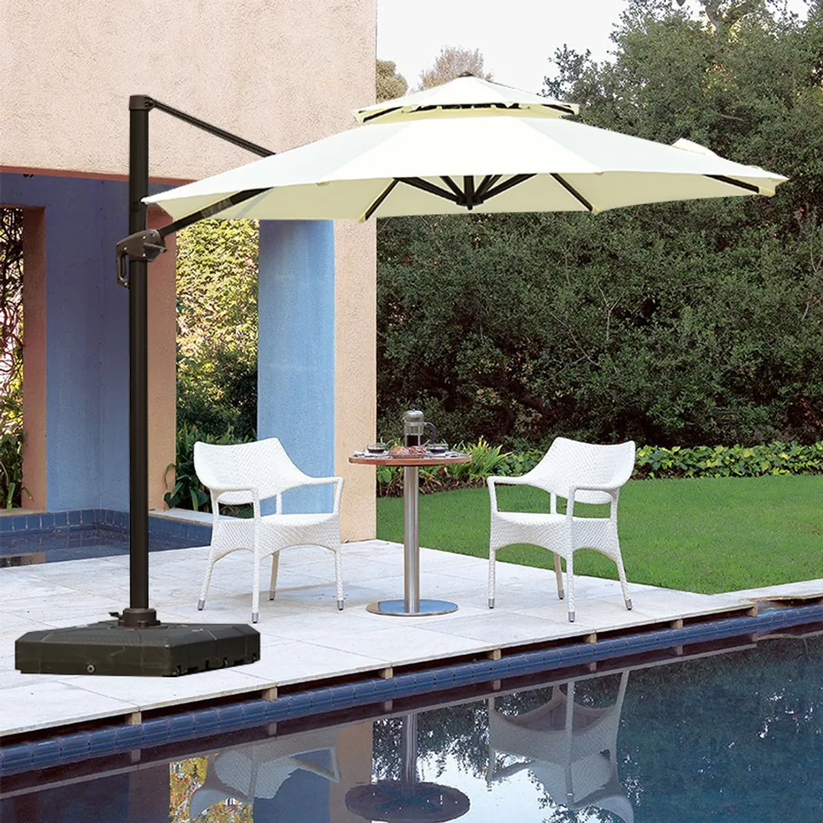 GENERICO - SOMBRILLA DE SOL DE 3X3 M