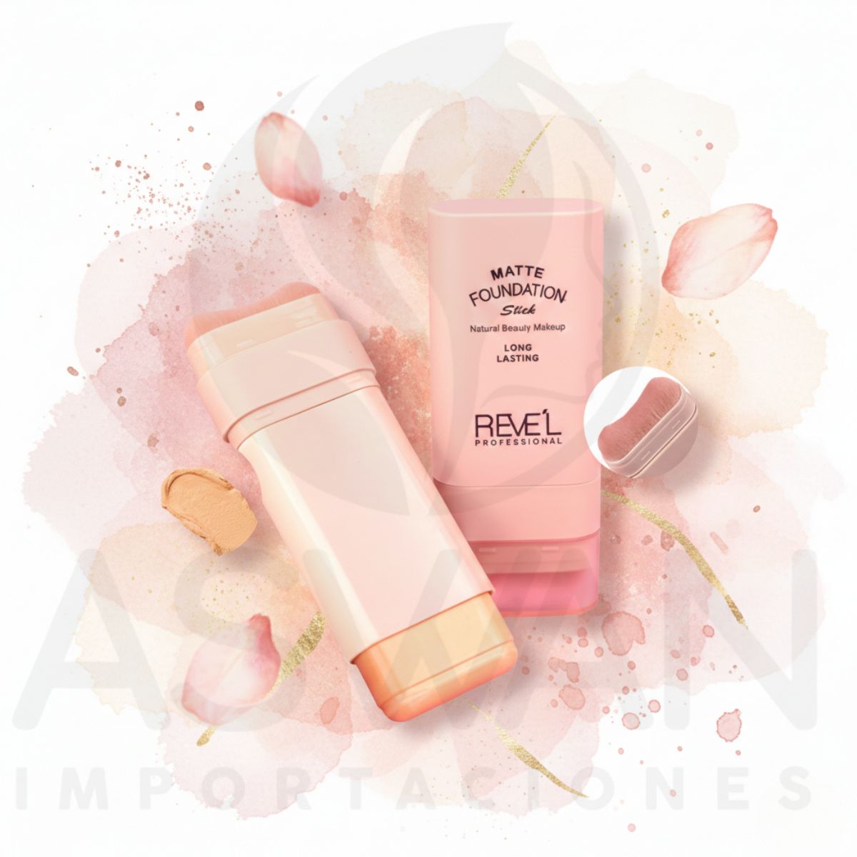 REVE'L PROFESSIONAL - Matte Foundation Stick Revel Professional  Tono 12 Espresso