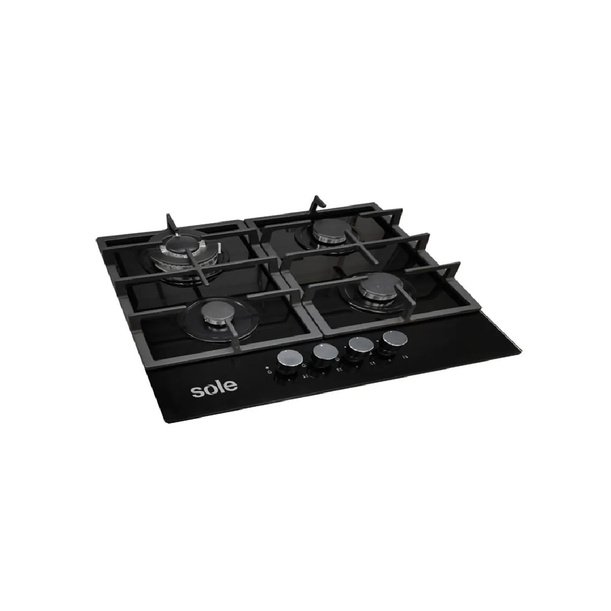 SOLE - ENCIMERA VIDRIO TEMPLADO SOLE A GAS 60CM SOLCO045V2