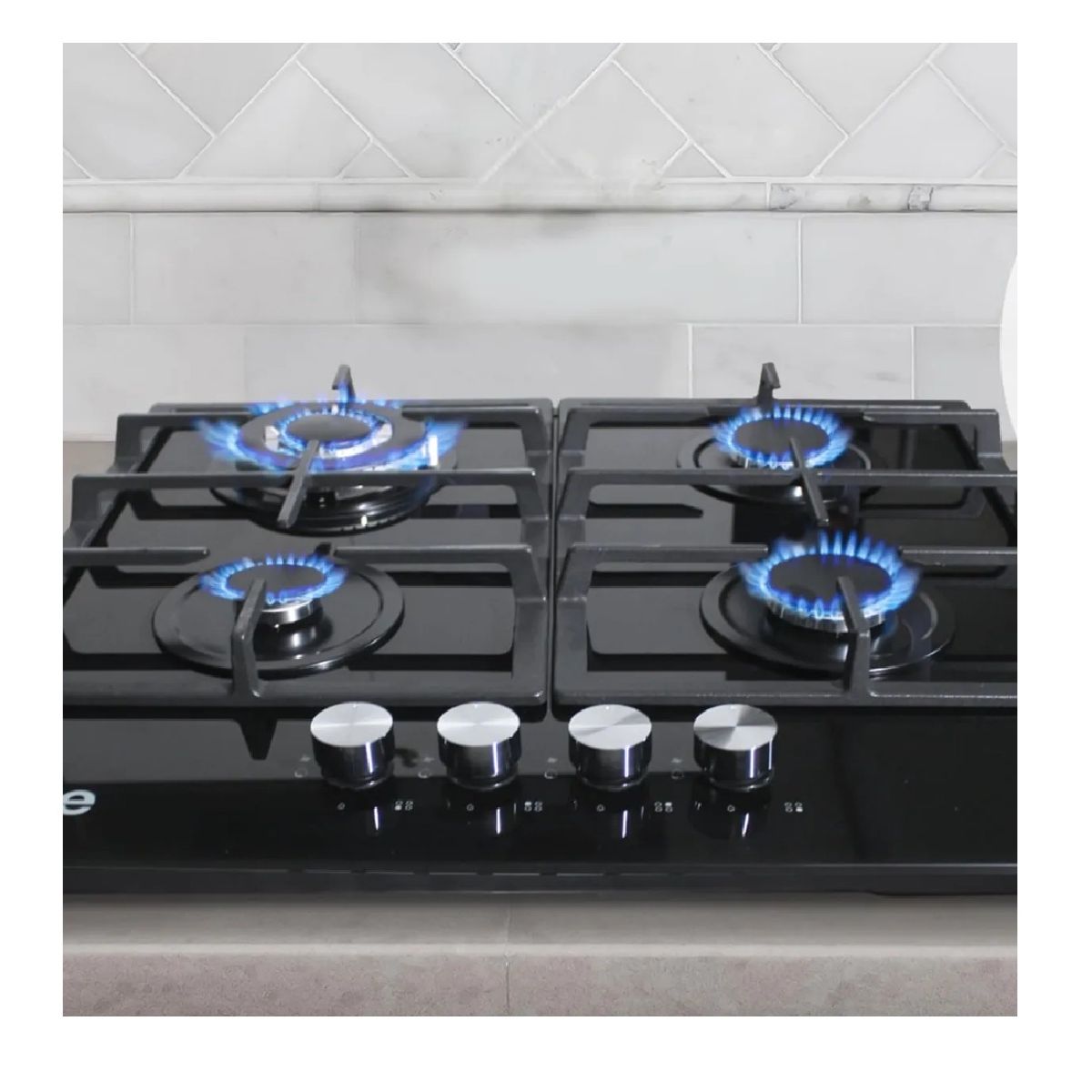 SOLE - ENCIMERA VIDRIO TEMPLADO SOLE A GAS 60CM SOLCO045V2