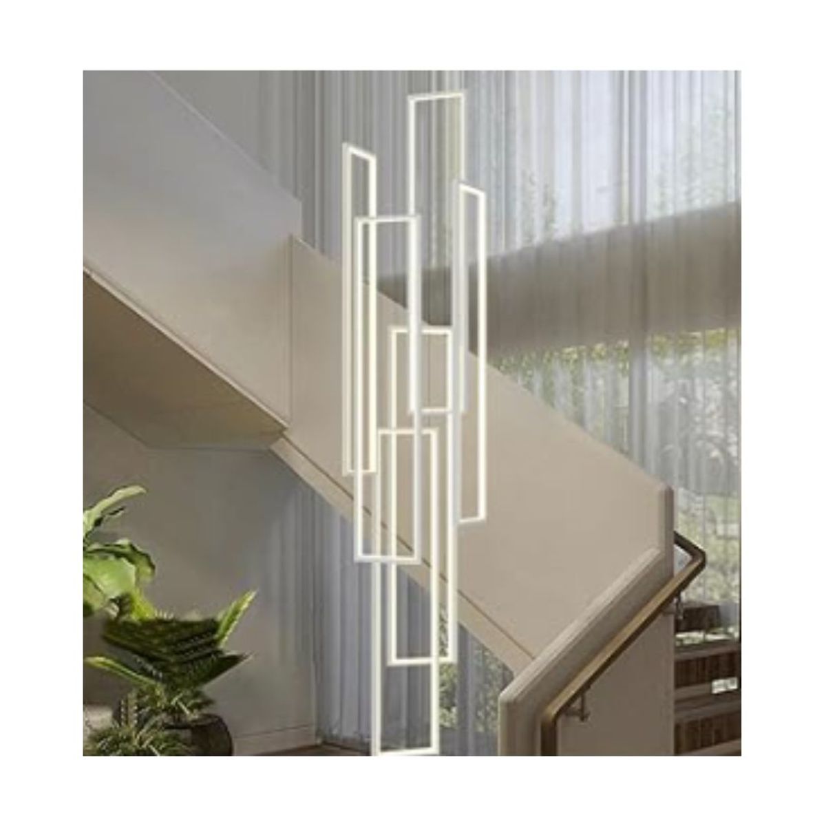 GENERICO - LÁMPARA COLGANTE RECTANGULAR LED
