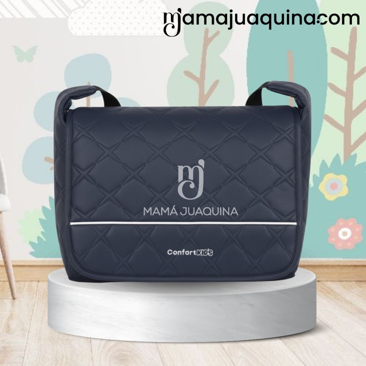 BABY - Coche Moisés Travel System de Lujo «NEW ORLEANS» con Bolso Pañalero Blue