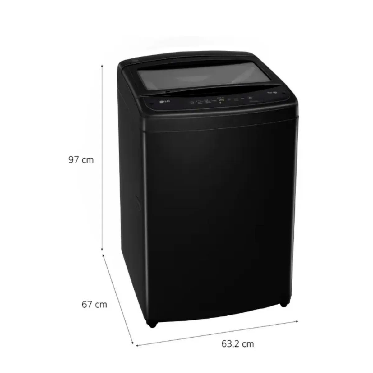 LG - Lavadora LG Turbodrum 19KG WT19OBVTB Negro