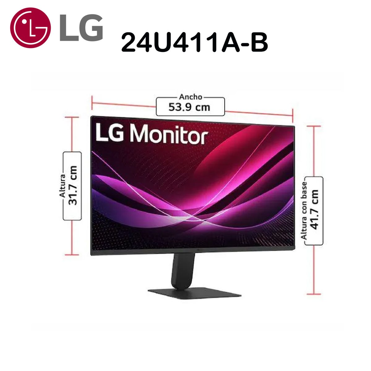 LG - MONITOR LG 24U411A-B FULL HD 24 IPS 120hz 5ms HDR10