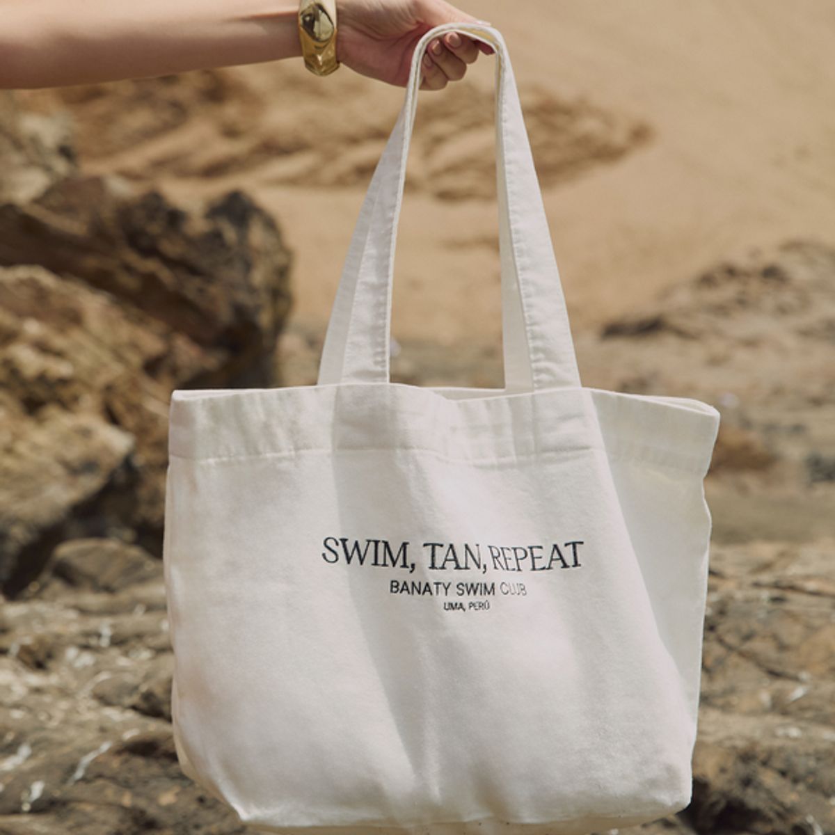 BANATY - TOTE BAG LONA 100% ALGODÓN CON BOLSA INTERNA SAGA