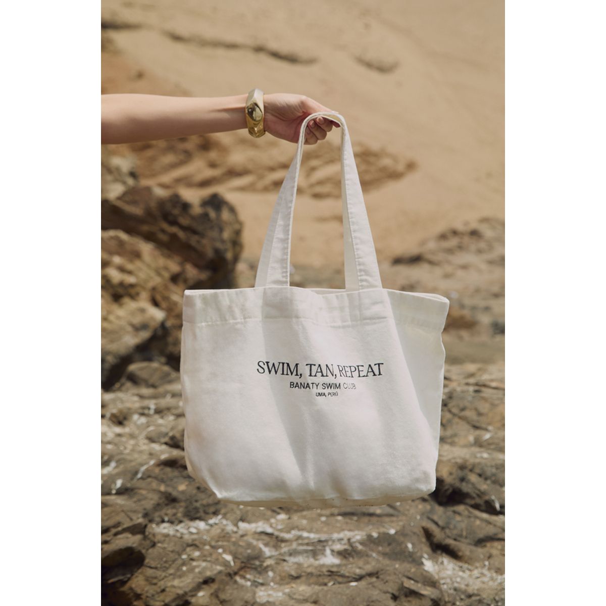 BANATY - TOTE BAG LONA 100% ALGODÓN CON BOLSA INTERNA SAGA