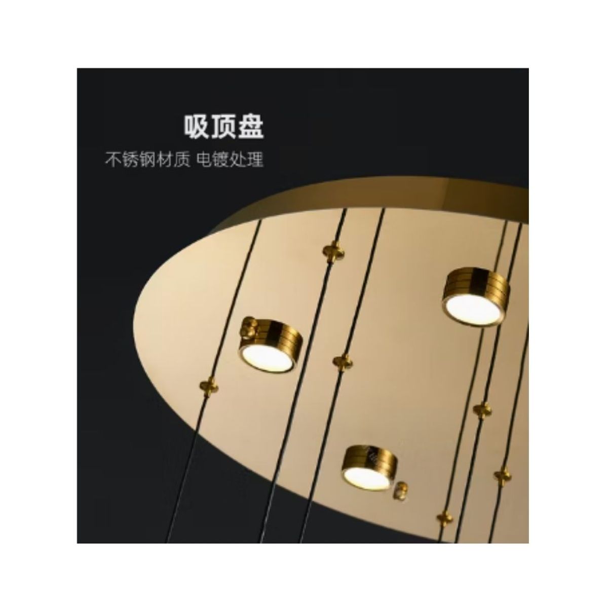 GENERICO - LÁMPARA COLGANTE DE CRISTAL LED