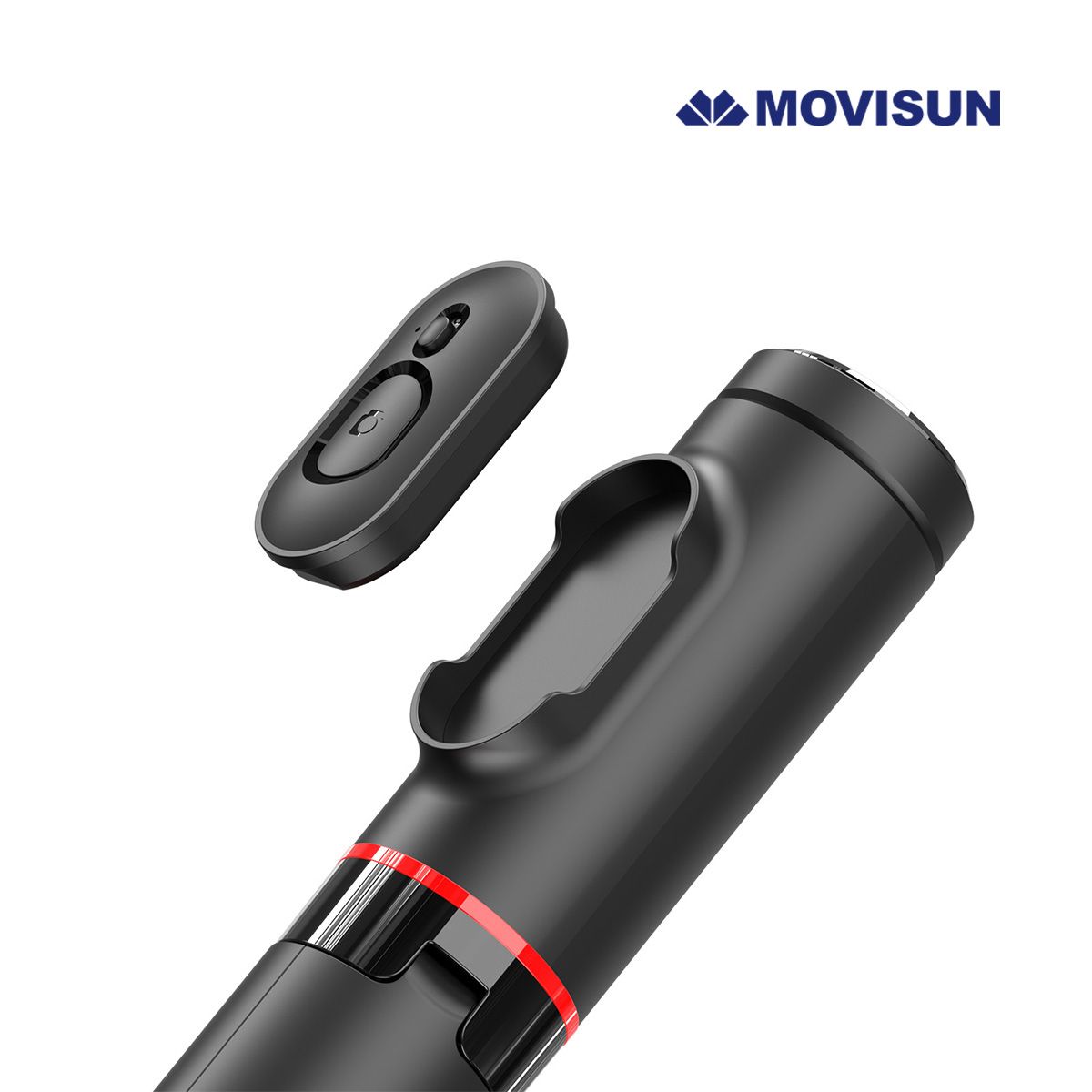 MOVISUN - Trípode Selfie MOVISUN TREE T70 con Control Bluetooth Auto Pop 73 cm 2 en 1 Negro