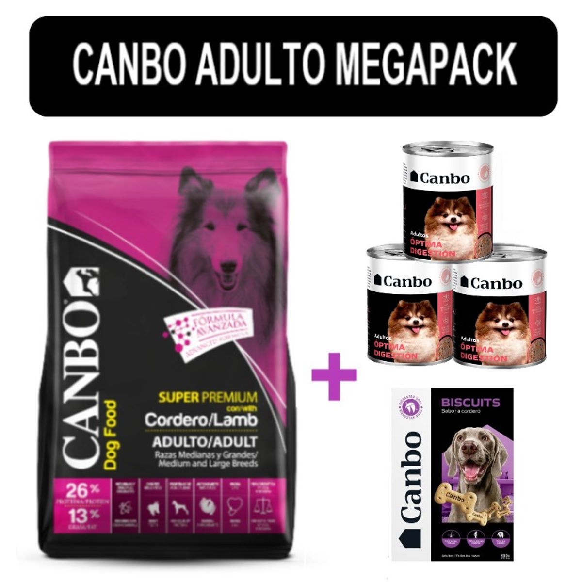 Canbo Adultos Razas Medianas y Grandes Megapack 15 Kg, marca CANBO - Foto Principal