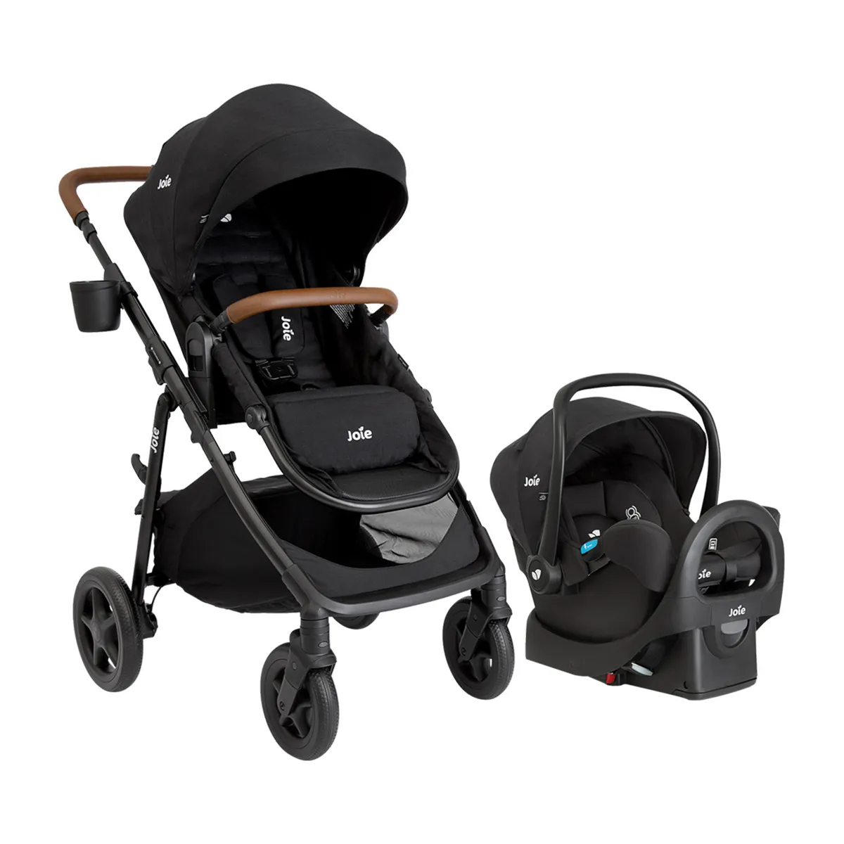JOIE - Coche Para Bebé Travel System Joie Ginger & Base Shale Dark