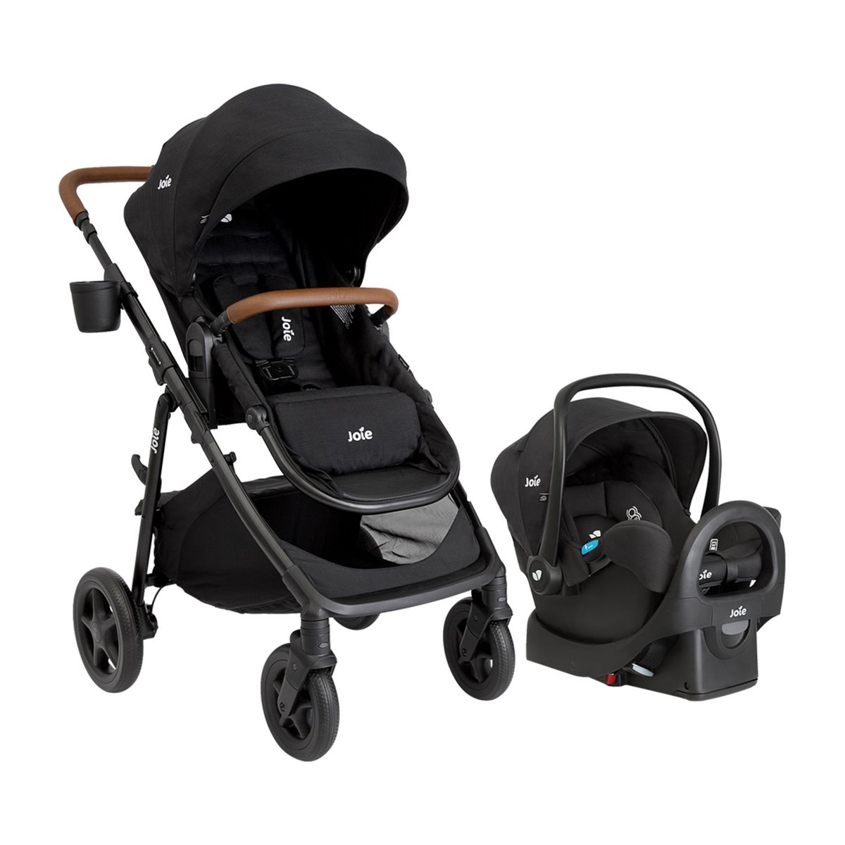 JOIE - Coche Para Bebé Travel System Joie Ginger & Base Shale Dark