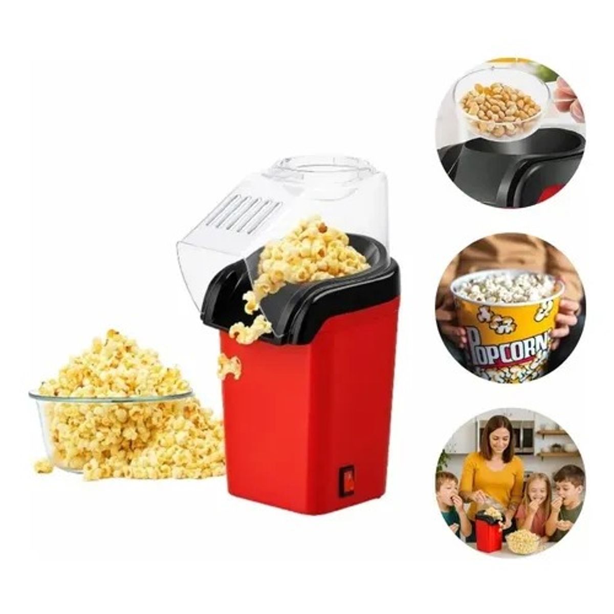 OEM - Popcorn Maker Saludable El Snack Perfecto sin Aceite para Toda la Familia