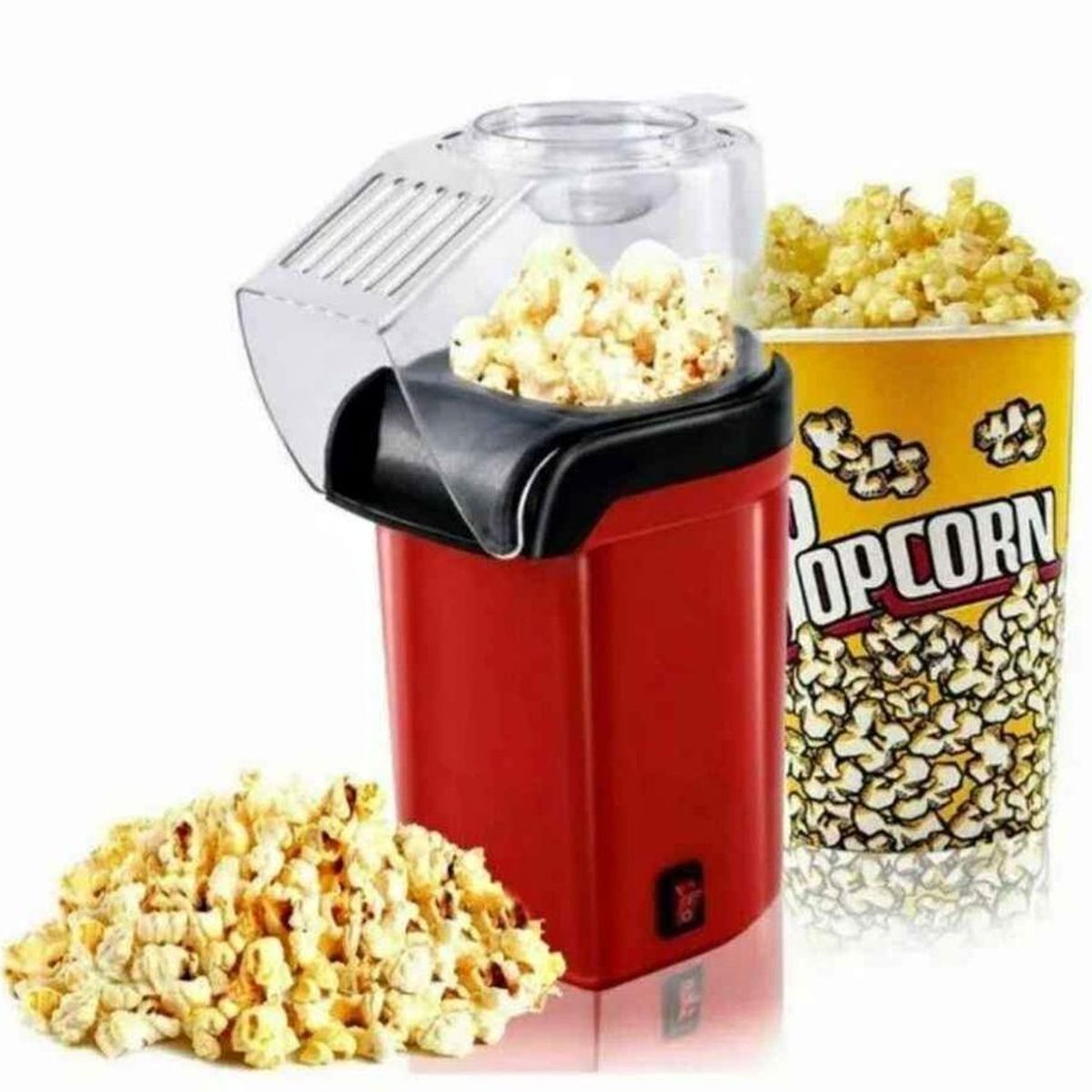 OEM - ¡Haz Palomitas al Instante Máquina de Aire Caliente Roja, Ideal para tu Cocina