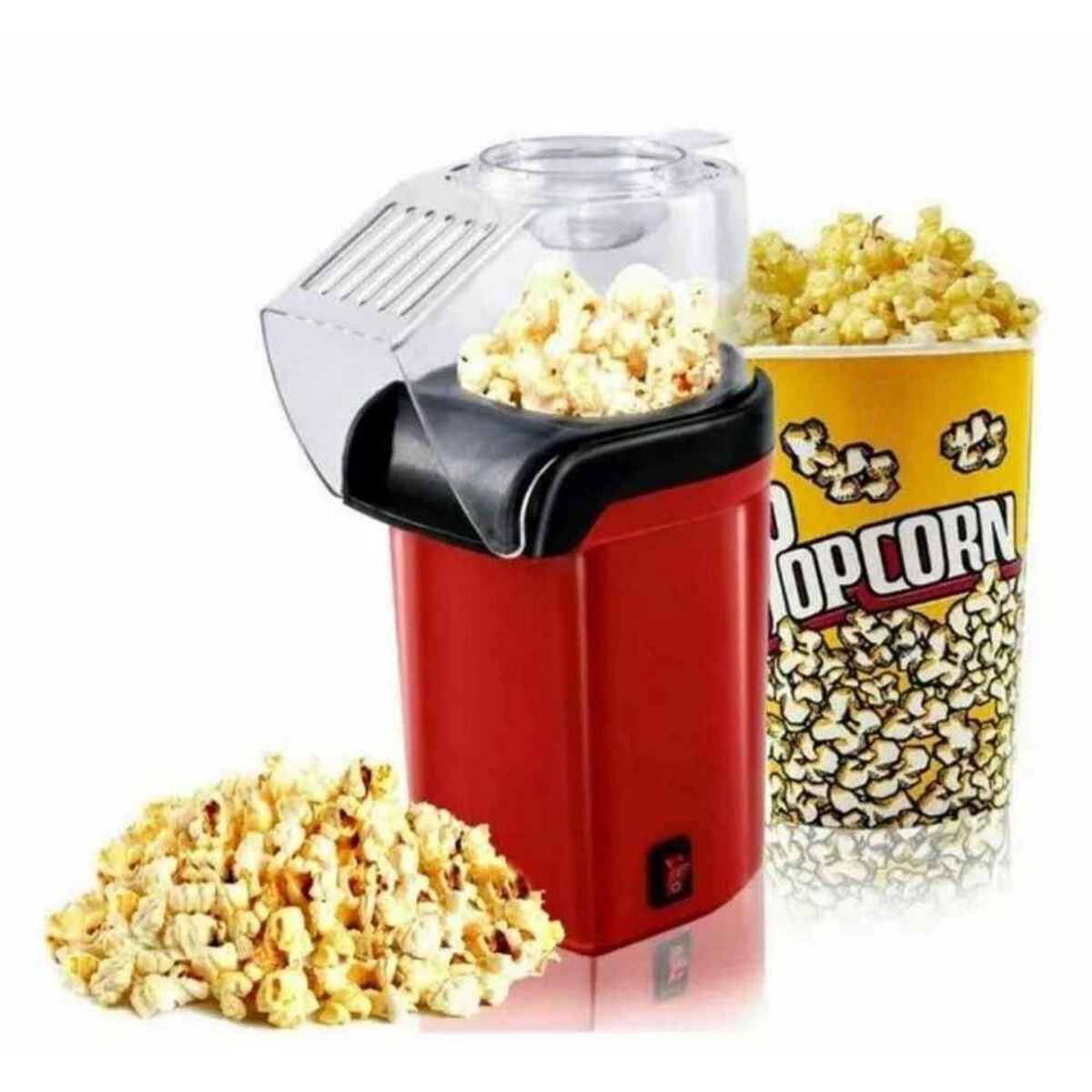 OEM - ¡Haz Palomitas al Instante Máquina de Aire Caliente Roja, Ideal para tu Cocina