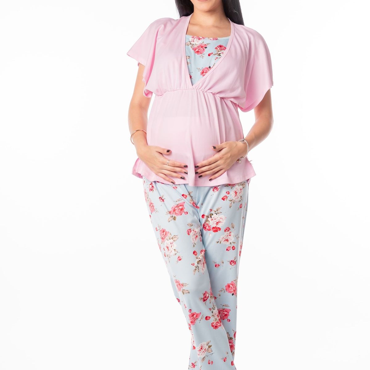 VELA WHITE - Bouquet of Roses Mom polo con pantalón