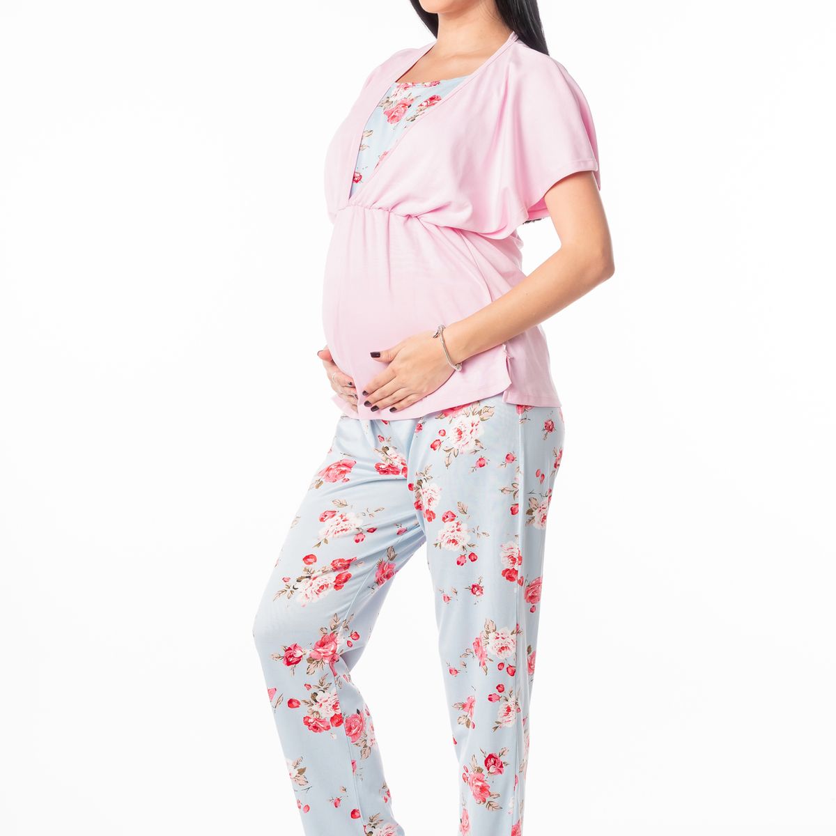 VELA WHITE - Bouquet of Roses Mom polo con pantalón