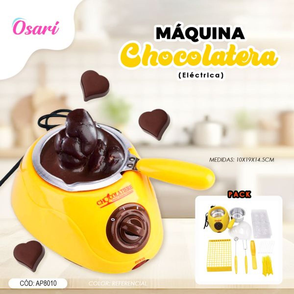 OEM - Mini Olla Chocolatera Derretidor Eléctrica para Fondue y Repostería