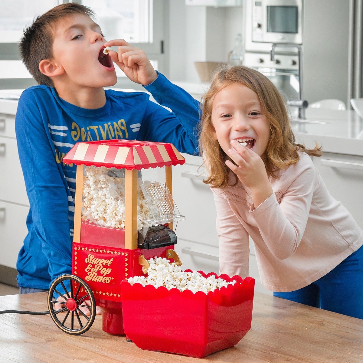 OEM - Máquina de Palomitas Pop Corn Portátil - Diseño Retro para Hogar y Fiestas