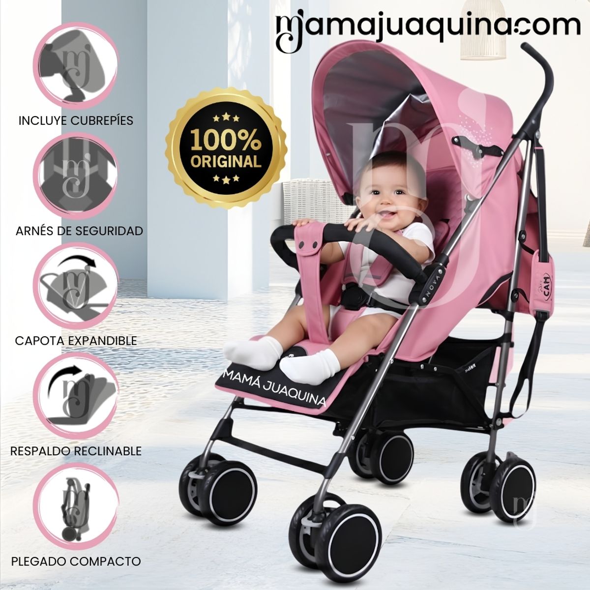 Baby - Coche Bastón «NOVA» Edición Exclusiva Pink