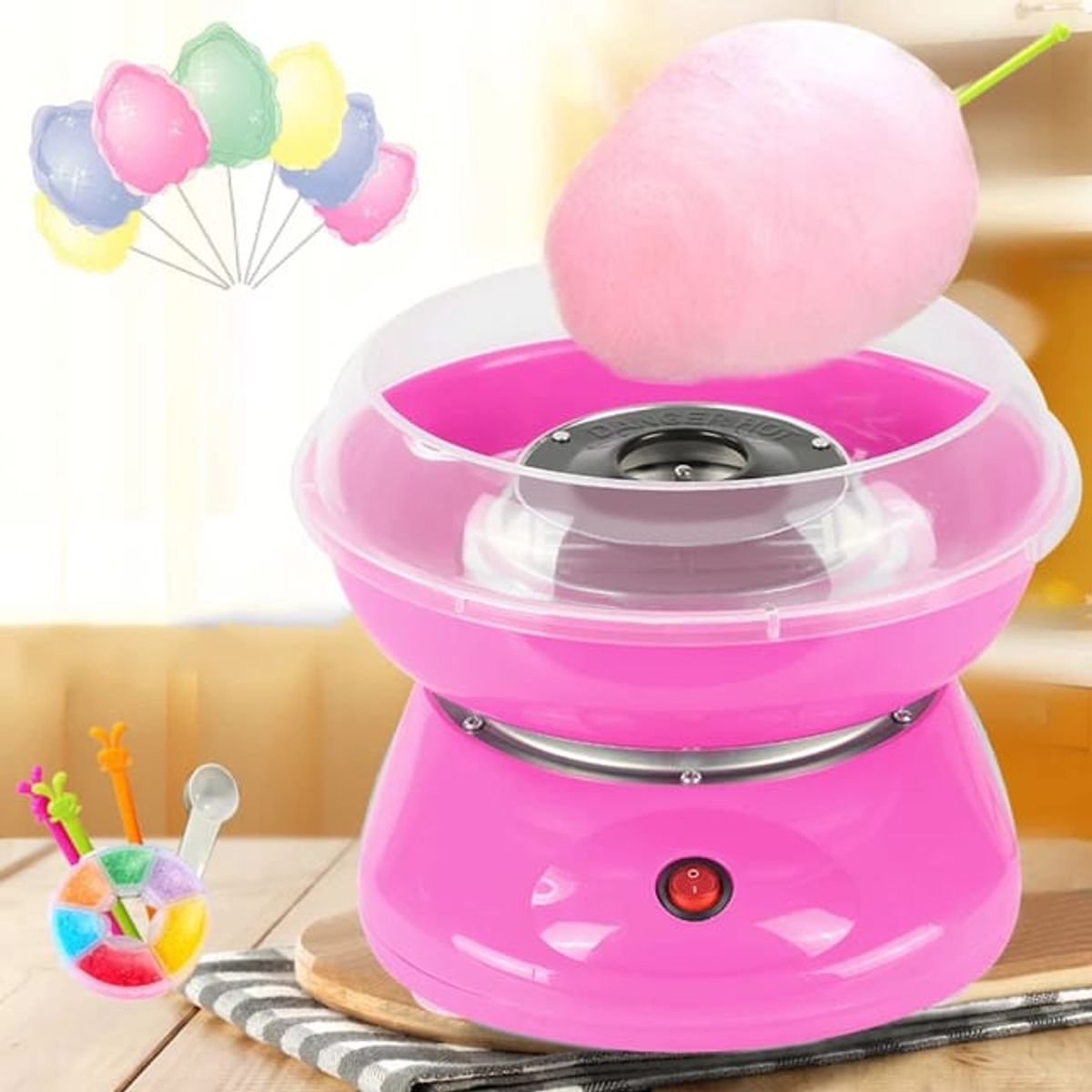 OEM - Mini Máquina de Algodón de Azúcar para Niños y Hogar - Ideal para Fiestas