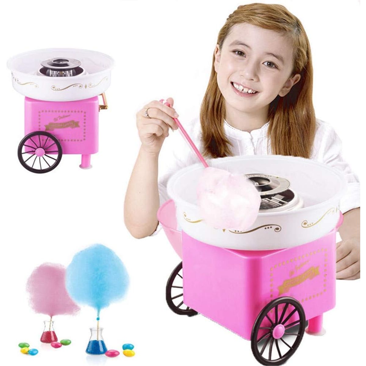 OEM - Máquina de Algodón de Azúcar Cotton Candy Maker Eléctrica Compacta Fiesta Hogar