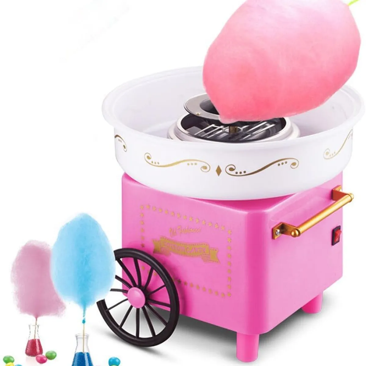OEM - Máquina de Algodón de Azúcar Cotton Candy Maker Eléctrica Compacta Fiesta Hogar