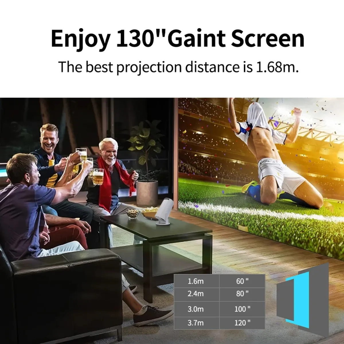 OEM - Proyector HY300 Smart 4K 1080P Android 11 Wifi Bluetooth